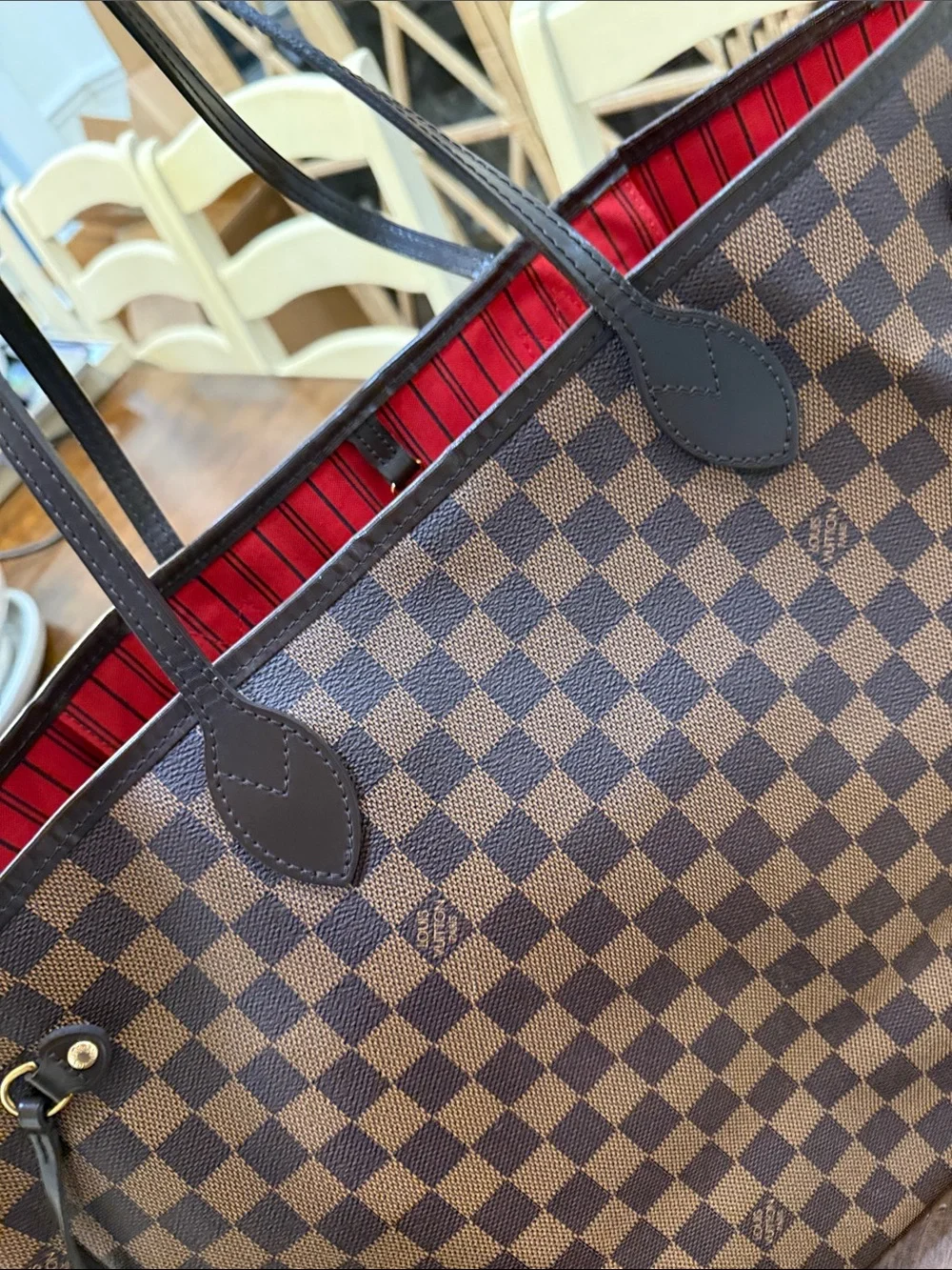Louis Vuitton Neverfull - Damier Ebene w/ receipt, organization & authentication